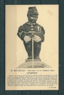 BRUXELLES: Manneken-Pis En Chasseur Alpin, Niet Gelopen Postkaart (GA17927) - Famous People