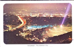 UNITED STATES OF AMERICA PICTURE POST CARD - HOLLYWOOD, THE GLAMOUR CITY AND FABULOUS HOLLYWOOD BOWL - BOTH SIDE PRINT - San Jose