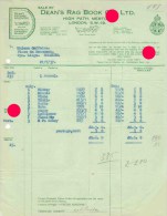 LONDON 1937 DEAN'S HYGIENIC DOLLS & TOYS DEAN'S RAG BOOK Co Ltd  / Jouets - United Kingdom
