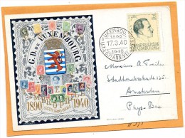 Luxembourg 1940 Card - Covers & Documents