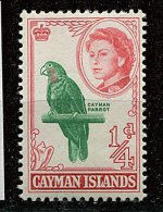 Iles Caïmanes ** N°  157 - Elizabeth II Et Oiseau : Perroquet - Kaaiman Eilanden