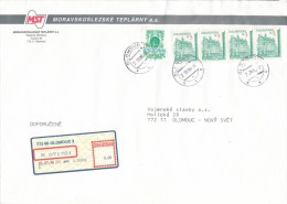 Czech Rep. / Stamps (1993) 0015: Urban Architecture (5,00 CZK); R-letter (1998) 772 00 OLOMOUC 2 / APOST (A06505) - Brieven En Documenten