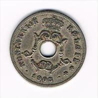 ¨¨ LEOPOLD II  10 CENTIEM  1903 VL - 10 Centimes