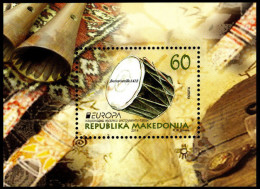 MACEDOINA/ MAKEDONIA - EUROPA – CEPT 2014 THEME ANNUEL " INSTRUMENTS De MUSIQUE" - FOGLIETTI . - 2014