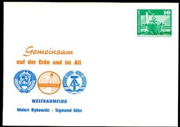 DDR PP16 B1/004 Privat-Postkarte WELTRAUMFLUG SIGMUND JÄHN Berlin 1978  NGK 4,00 € - Cartes Postales Privées - Neuves