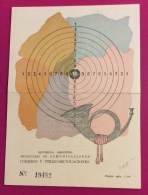 1949 - ARGENTINA BUENOS AIRES - CONTRIBUTO DIREZIONE POSTE PER I CAMPIONATI DI TIRO NOVEMBRE 1949 - Waffenschiessen