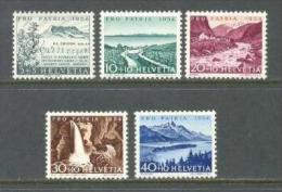 1954 SWITZERLAND PRO PATRIA MICHEL: 597-601 MNH ** - Neufs