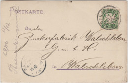 Bayern (Baviera) - 1906 - Postkarte - Postal Card - 5 Pfennig - Viaggiata Da Regensburg Per Walschleben - Covers & Documents