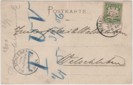 Bayern (Baviera) - 1906 - Postkarte - Postal Card - 5 Pfennig - Viaggiata Da Regensburg Per Walschleben - Storia Postale
