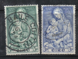 W1949 - IRLANDA 1954 , Serie N. 122/123  Luca Della Robbia - Used Stamps