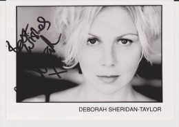 Authentic Signed Photo / Autograph - British Actress DEBORAH SHERIDAN - TAYLOR TV Series EASTENDERS - Autographs