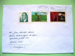 Spain 2011 Cover To Nicaragua - King Train Cinema - Cartas & Documentos