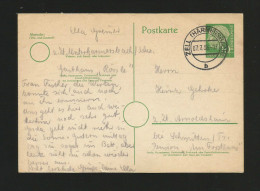 BRD (N57)  Ganzsache Mit Mi.Nr. 183 , Postkarte Von 1956 , Siehe 2 Scan - - Postkarten - Gebraucht