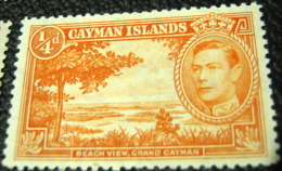 Cayman Islands 1938 Beach View Grand Cayman 0.25d - Mint - Cayman Islands