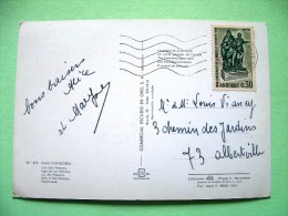 Andorra 1969 Postcard "Kake Of The Pessons" To France - Reforme Statue - Briefe U. Dokumente