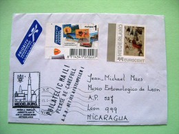 Holland 2012 Cover To Nicaragua - Europa - Painting - Bull Fight - Lettres & Documents