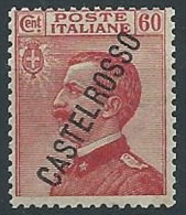 1924 CASTELROSSO EFFIGIE 60 CENT MNH ** - ED967 - Castelrosso