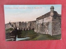 Florida> St Augustine  Fort Marion Showing Drawbridge  & Moat  Ref 1524 - St Augustine