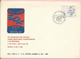 17th Republic Games Of Croatian Bookkeeping Workers, Rovinj, 22.5.1982., Yugoslavia, Cover - Covers & Documents