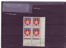 N° 1181 - 70c Blason De LYON - B De A+B - Tirage Du 23.10.58 Au 4.11.58 - 27.10.1958 - - 1950-1959