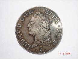 Louis XV écu De Béarn à La Vieille Tête  - Argent 917% Diam. 42 Mm - 1774 -  Etat TB Et TTB - - 1774-1791 Lodewijjk XVI