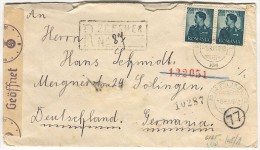 Romania, PREJMER, WW2, 1942. Registered, Germany Censorship - World War 2 Letters