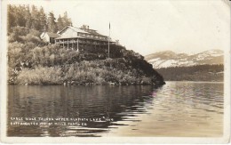 Upper Klamath Lake Oregon, Eagle Ridge Tavern On Lake Shore C1910s Vintage Real Photo Postcard - Otros & Sin Clasificación