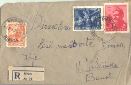 YUGOSLAVIA - SRBIJA - Recamm. Letter - RIĐICA - SAVO KOVAČEVIĆ   - 1951 - Lettres & Documents