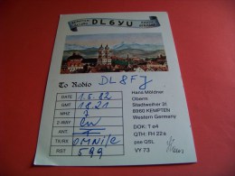 Germany   QSL   Karte  DL6YU  Radio   1.5.82      ( 14 ) - Radio