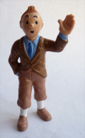 FIGURINE TINTIN  BULLY 1990 TINTIN CHEMISE BLEUE CRAVATE BLEUE (2) - Tim & Struppi