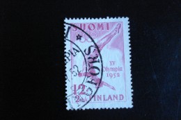 Finlande - Année 1951 - Jeux Olympiques 12m + 2m Rose - Y.T. 382 - Oblit. Used. Gestempeld. - Usati