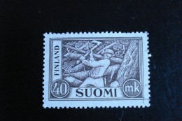 Finlande - Années 1952 - Série Courante 40m Brun-gris (idem Que 155) - Y.T. 387 - Oblit. Used. Gestempeld. - Usati