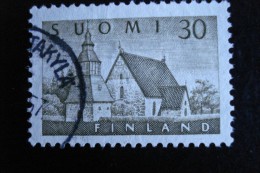 Finlande - Années 1956 - Eglise De Lammi 30m Olive - Y.T. 437 - Oblit. Used. Gestempeld. - Usati