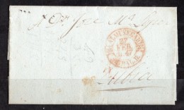 1847 -Carta Circulada De Almuñecar (Granada) A La Zubia (Granada ) - Marca Almuñecar 2 (RR) (Tizon-Guinovart Ed. 983) - ...-1850 Préphilatélie