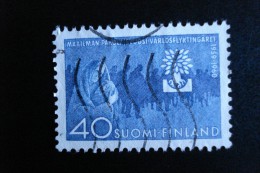 Finlande - Années 1960 - Année Mondiale Du Réfugié 40m Bleu - Y.T. 494 - Oblit. Used. Gestempeld. - Usati