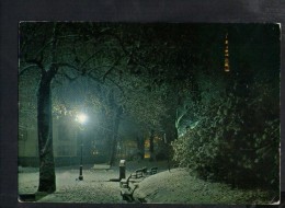 L2855 Torino, Sotto La Neve, I Giardini Della Mole   - Nocturn, Nuit, Night, Nacht - Ed. Cambursano - Used 1972  - SACAT - Mole Antonelliana