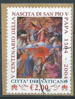 2004 VATICANO USATO S. PIO V 2,00 EURO - VV2-2 - Used Stamps