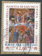 2004 VATICANO USATO S. PIO V 2,00 EURO - VV2-4 - Oblitérés