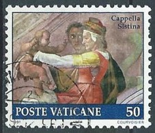 1991 VATICANO USATO CAPPELLA SISTINA 50 LIRE - VV2 - Usados