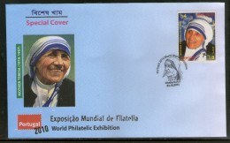 Bangladesh 2010 Mother Teresa Of India Birth Centenary Nobel Prize Winner Special Cover #16036 - Mutter Teresa