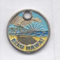 JETON CADDIE BLEU HAWAI - Trolley Token/Shopping Trolley Chip