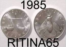 COPPIA !!! 1 LIRA + 2 LIRE 1985 FDC !!! - 1 Lira