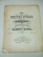 Partitions 50 Petites Etudes Pour Commençants Pour Piano Par Albert BIEHL Op 31 - Cahier 1 - Etude & Enseignement