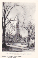 St Matthew's Church From Marion Square By Elizabeth O'Neill Verner Charleston South Carolina Artvue - Charleston