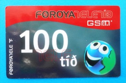 FOROYATELE - 100  ( Faroe Islands Prepaid Card ) GSM Remote Prepayee Carte - Féroé (Iles)