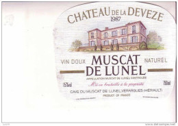 MUSCAT   De   LUNEL  -  Château De La DEVEZE  -   1987 - Languedoc-Roussillon