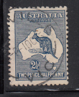 Australia Used Scott #4 2 1/2p Kangaroo And Map - Oblitérés