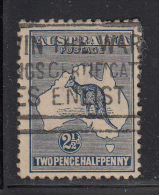 Australia Used Scott #46 2 1/2p Kangaroo And Map - Oblitérés