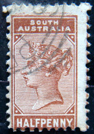 SOUTH AUSTRALIA 1883 1/2d Queen Victoria USED Scott76 CV$2.20 - Oblitérés