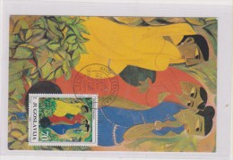YUGOSLAVIA Art Painting 1985  MAXIMUM CARD - Maximum Cards